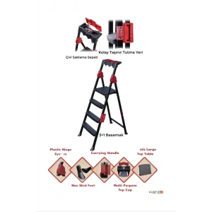 Strong Merdiven 3+1 Basamaklı Merdiven Royaleks-STRONG31