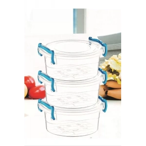 Sweet Yuvarlak Saklama Kabı 3lü Royaleks-ÇNK2320