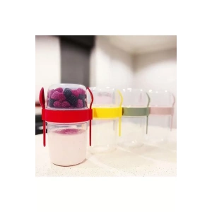 Taken Go Müsli Kabı 650ml Kırmızı Royaleks-AP9451