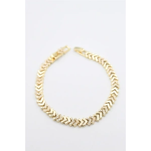 Taşlı Bileklik - Altın