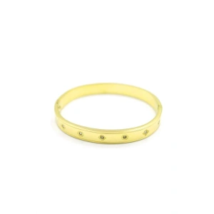 Taşlı Bilezik - Altın