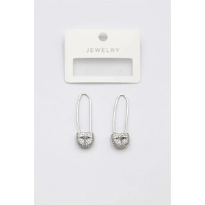 Taşlı Filkete Küpe - Gümüş