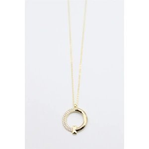 Taşlı Kolye - Altın