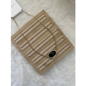 Taşlı Kolye - Siyah