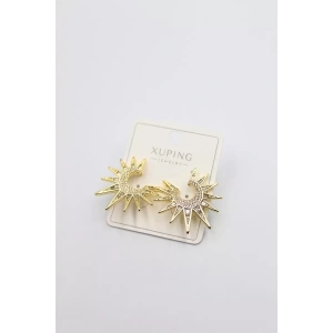 Taşlı Küpe - Altın