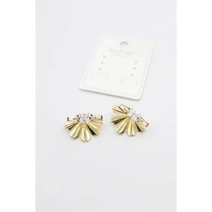 Taşlı Küpe - Altın