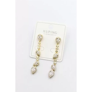 Taşlı Küpe - Altın