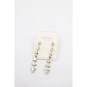 Taşlı Küpe - Altın