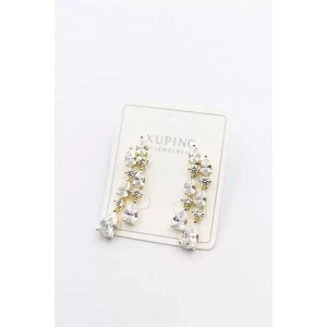 Taşlı Küpe - Altın