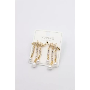 Taşlı Küpe - Altın