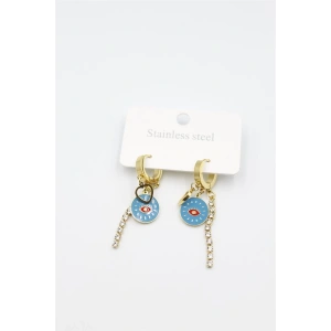 Taşlı Küpe - Altın