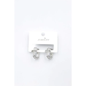 Taşlı Küpe - Gümüş