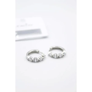 Taşlı Küpe - Gümüş