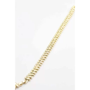 Taşlı Vip Bileklik - Altın