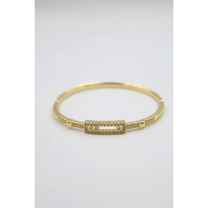 Taşlı Vip Bilezik - Altın