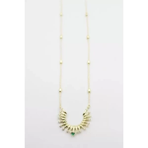 Taşlı Vip Kolye - Altın