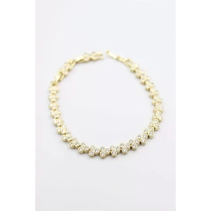 Taşlı Xuping Bileklik - Altın