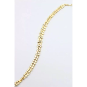 Taşlı Xuping Bileklik - Altın