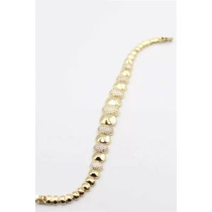 Taşlı Xuping Bileklik - Altın