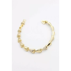 Taşlı Xuping Bileklik - Altın