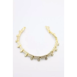 Taşlı Xuping Bileklik - Altın