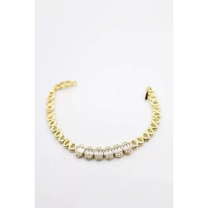 Taşlı Xuping Bileklik - Altın