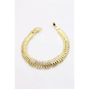 Taşlı Xuping Bileklik - Altın