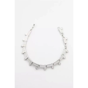 Taşlı Xuping Bileklik - Gümüş