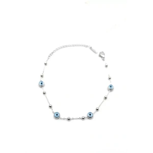 Top Nazar Bileklik - Gümüş