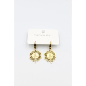 Tuğra Yonca Küpe - Altın