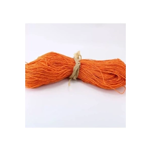 Turuncu Renk Çile Kağıt İp Çanta Ipi Supla Ipi  No:65 - (550-600 gr)