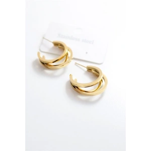 Üç Halkalı Küpe - Altın