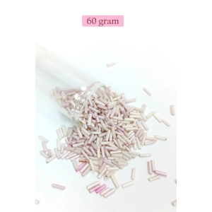 Uzun Boru Kesme Boncuk Çap 2mm Uzunluk 10 mm - 60 Gram - Mat Beyaz - BNC302