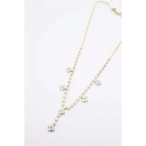 Xuping Taşlı Kolye - Altın