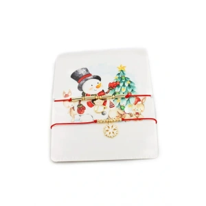 Yeni Yıl İp Bileklik - Kırmızı