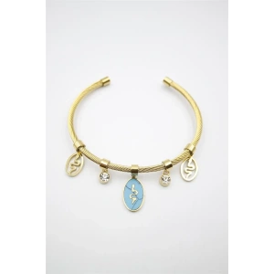 Yılan Örgü Bilezik - Altın