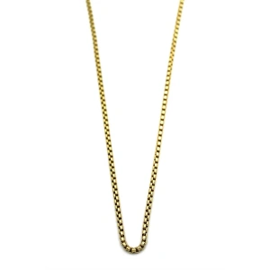 Yılan Zincir Kolye - 45 cm - Altın