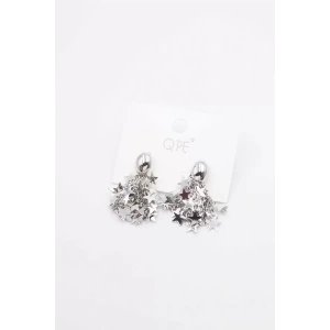 Yıldız Pullu Küpe - Gümüş