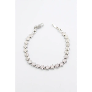 Yıldız Taşlı VİP Bileklik - Gümüş