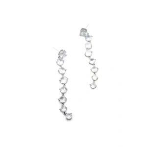 Zirkon Taşlı Küpe - Gümüş