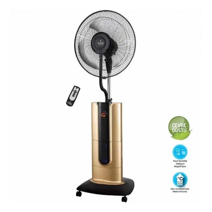 AIRKING COOL PRO 18 INCH 45,72CM İYONİZERLİ  AYAKLI VANTİLATÖR GOLD
