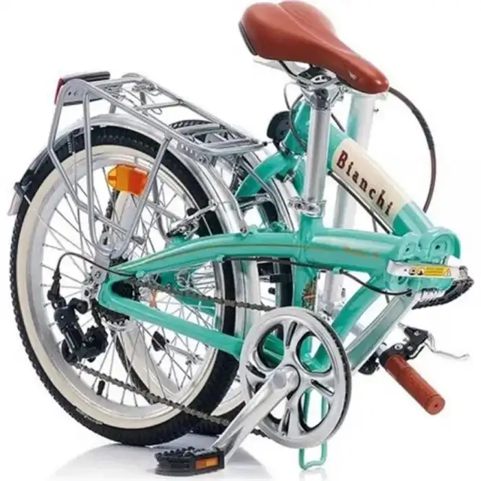 BIANCHI FOLDING NEW VINTAGE KATLANIR BİSİKLET 290H 20 JANT 7 VİTES CELESTE KREM CK16 GLOSSY