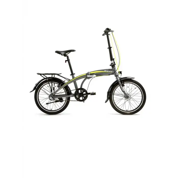 BİSAN FX 3500-NX3 KATLANIR BİSİKLET 32CM V 20 JANT NEX.3 VİTES METALİK GRİ SARI