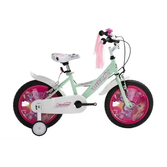 BİSAN KDS 2100 KIZ ÇOCUK BİSİKLETİ 26CM 16 JANT MİNT YEŞİL SARI