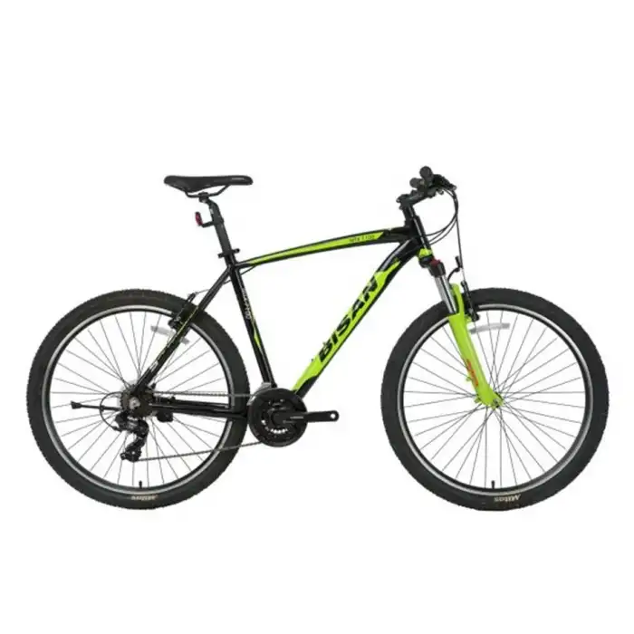 BİSAN MTX 7100 ERKEK DAĞ BİSİKLETİ 53CM V 27.5 JANT 21 VİTES SİYAH YEŞİL