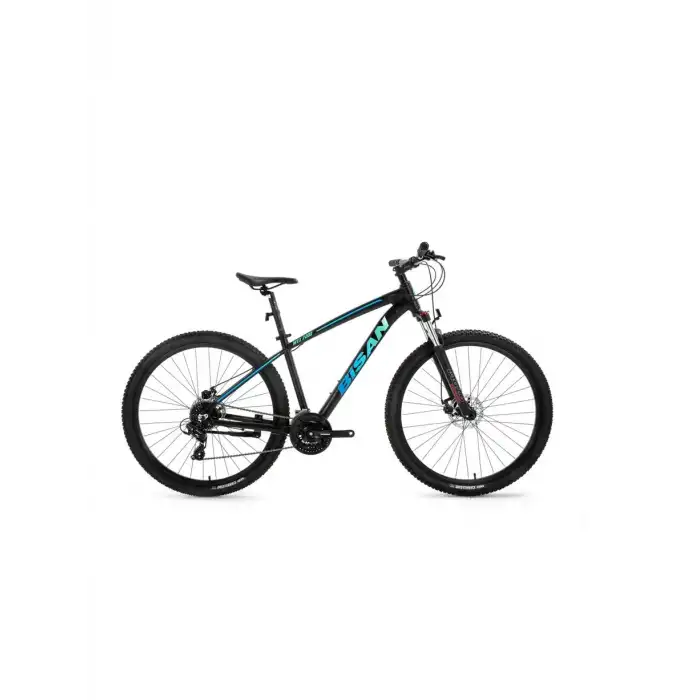 BİSAN MTX 7200 ERKEK DAĞ BİSİKLETİ 43CM MD 27.5 JANT 24 VİTES MAT SİYAH MAVİ