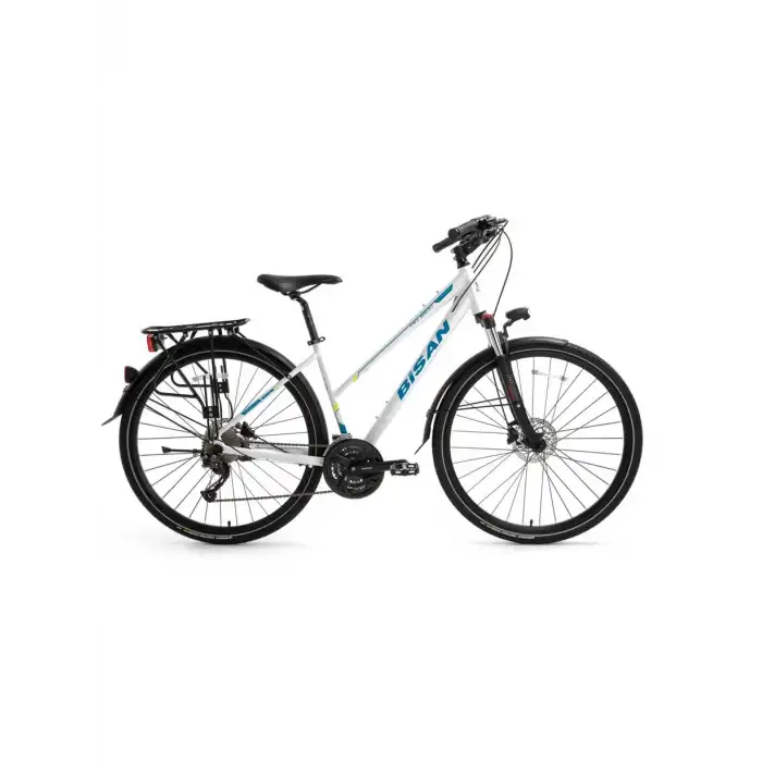 BİSAN TRX 8300 CITY KADIN ŞEHİR BİSİKLETİ 45CM HD 28 JANT 27 VİTES ALTUS METALİK GRİ TURUNCU