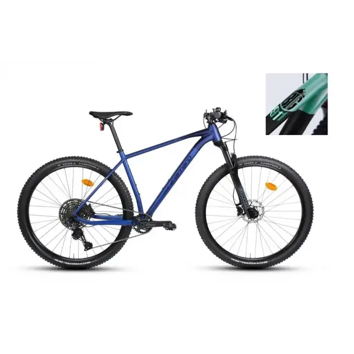 CARRARO BIG 911 ERKEK DAĞ BİSİKLETİ 480H HD 29 JANT 11 VİTES MAT SİYAH SU YEŞİLİ ANTRASİT