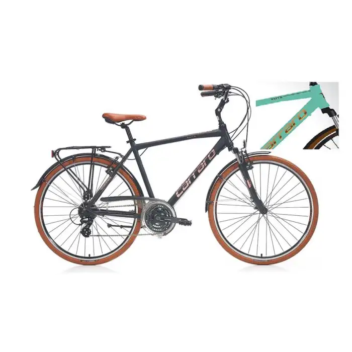 CARRARO ELITE 804 ERKEK ŞEHİR BİSİKLETİ 480H V 28 JANT 24 VİTES MAT TURKUAZ KAHVE BAKIR