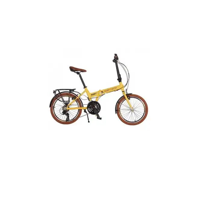 CARRARO FLEXI 121 KATLANIR BİSİKLET 350H V 20 JANT 21VİTES MAT SARI-SİYAH-BAKIR